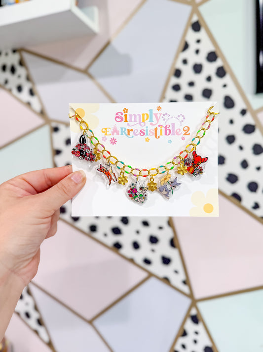 Spring Bambi & tinker necklace