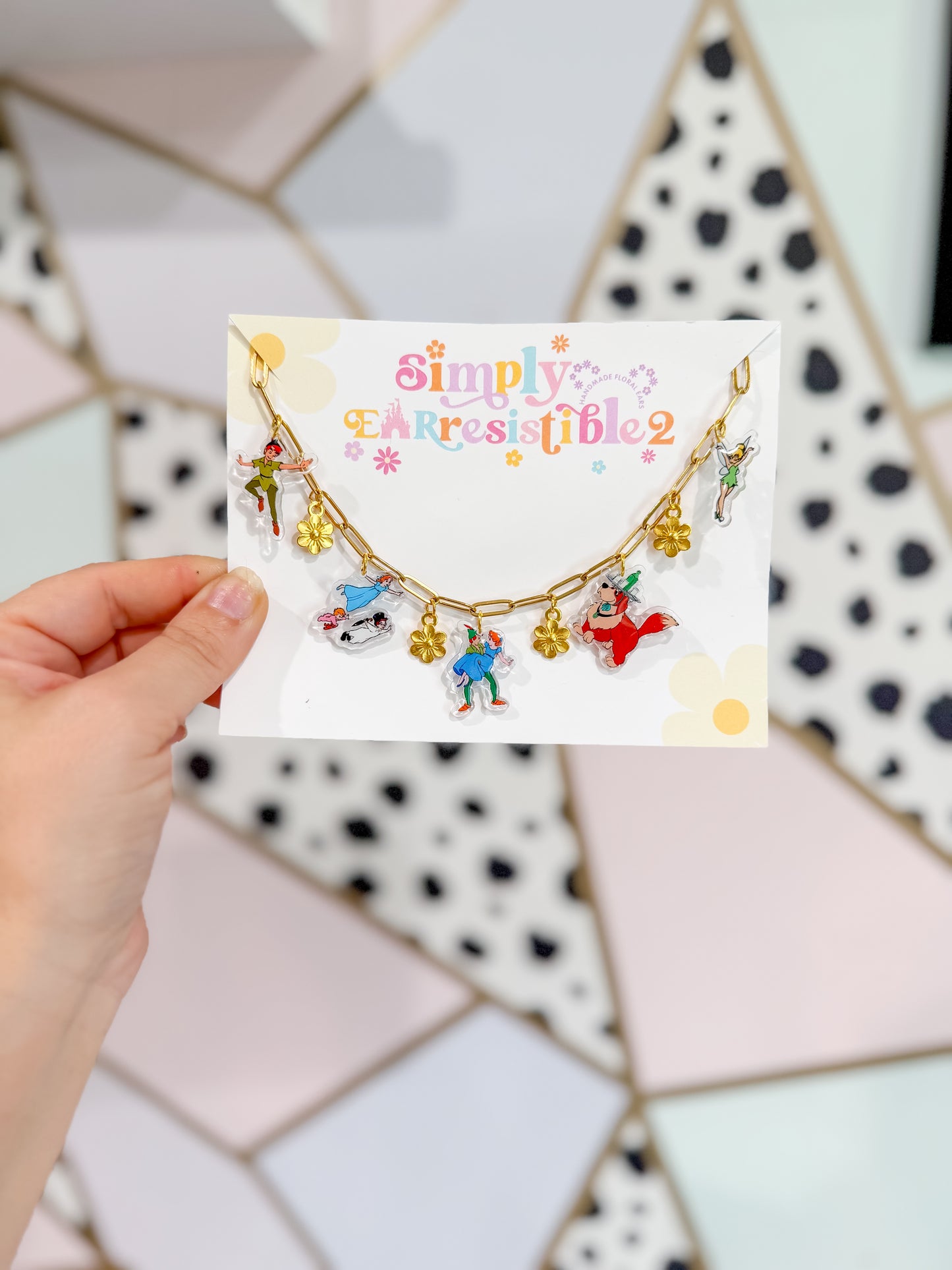 Think happy thoughts gold/silver necklace