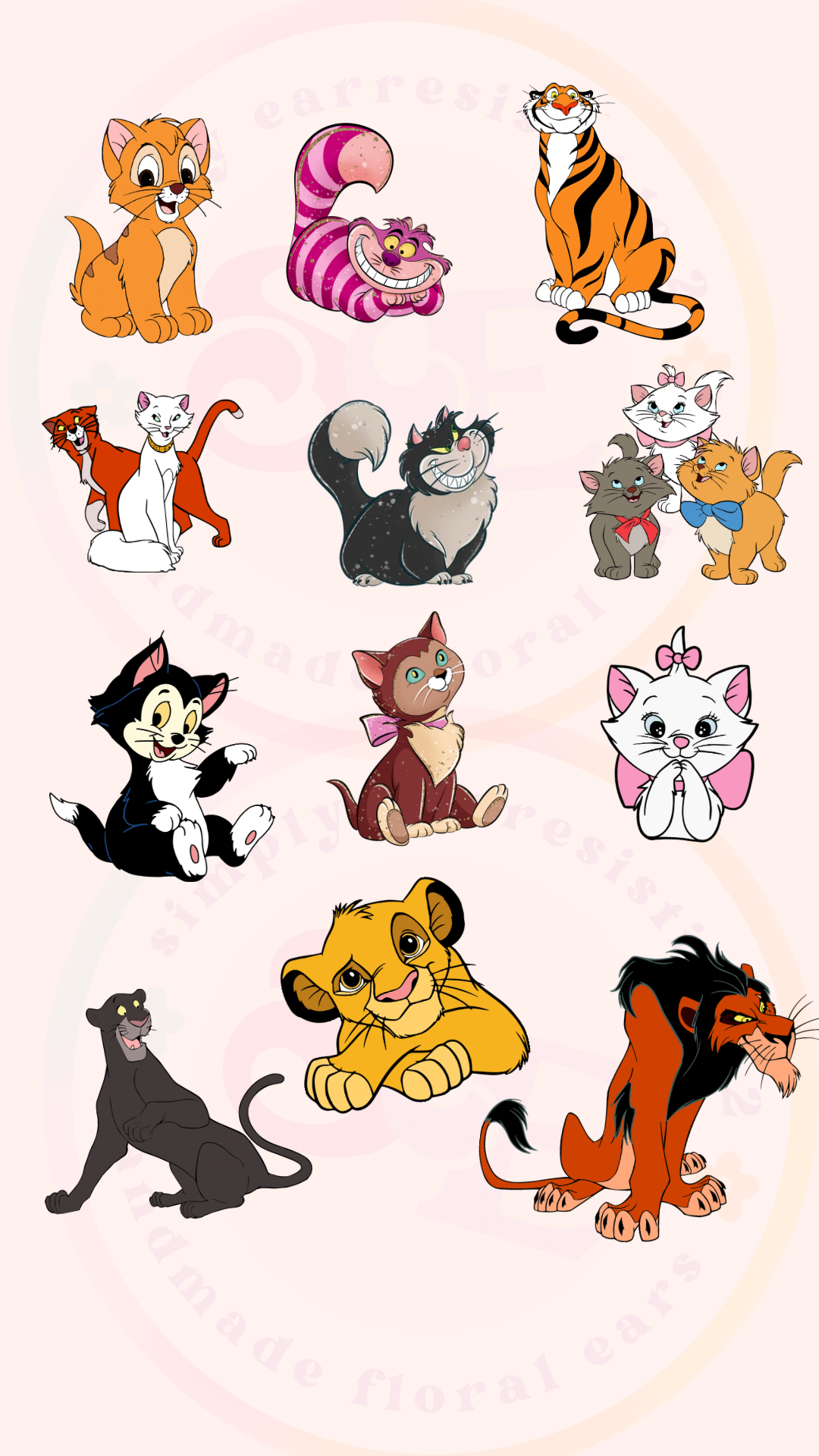Custom Disney Cats mini
