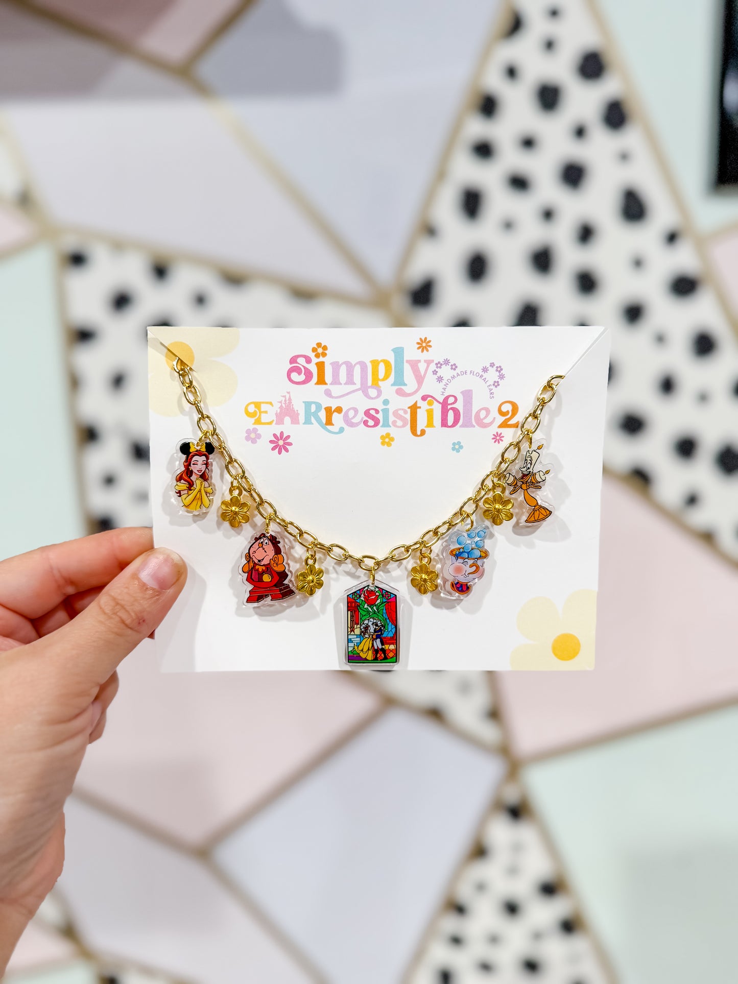 Beauty and the beast necklace